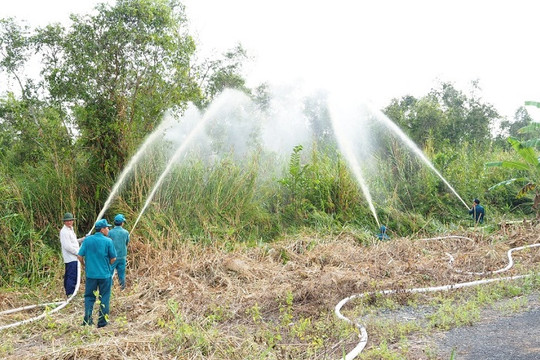 Phòng chống cháy rừng tại Khu Bảo tồn loài - sinh cảnh Vườn chim Bạc Liêu