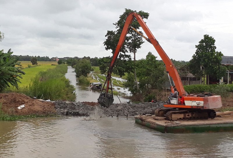 Chủ động ứng phó lũ kết hợp triều cường, sạt lở trên sông Cửu Long