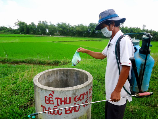 Phát huy hiệu quả mô hình bể thu gom bao bì thuốc bảo vệ thực vật