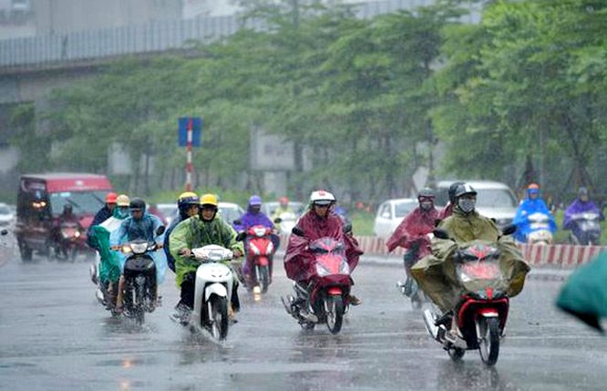 Khu vực Bắc, Bắc Trung Bộ mưa lớn cục bộ