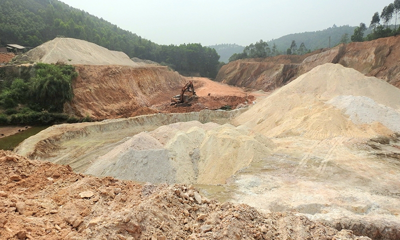 Phú Thọ: Nhiều doanh nghiệp vi phạm trong về khai thác khoáng sản