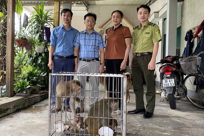 Hà Tĩnh: Vườn Quốc gia Vũ Quang tiếp nhận nhiều cá thể động vật hoang dã quý hiếm