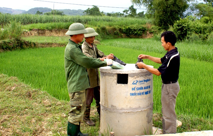 Long An đẩy mạnh thu gom bao bì thuốc bảo vệ thực vật