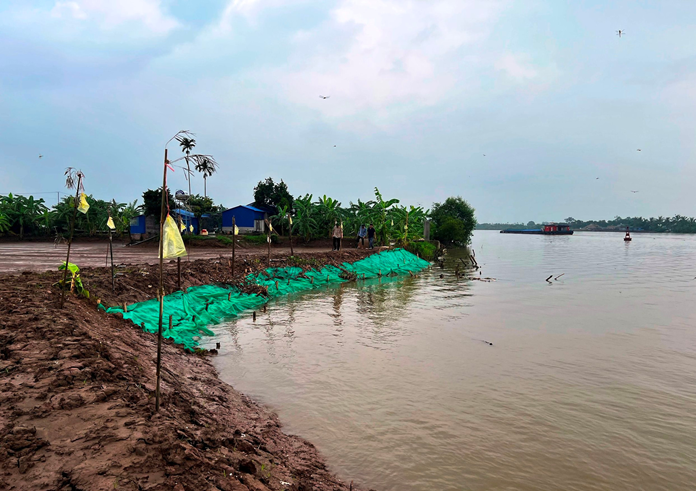 Thanh Hà (Hải Dương): Triển khai các biện pháp chống sạt lở sông Văn Úc