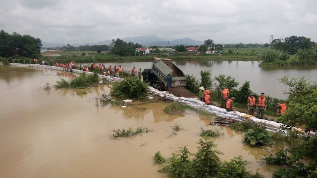 Hà Nội: Báo động lũ trên sông Tích, cảnh báo nguy cơ ngập lụt