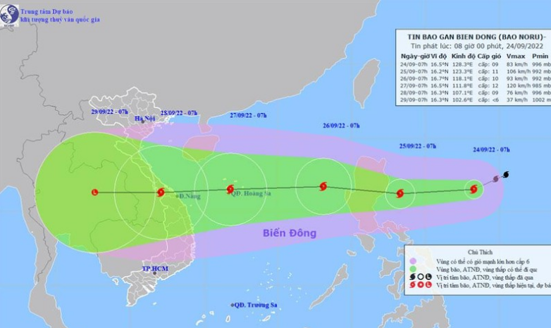 Biển Đông sắp có bão mạnh