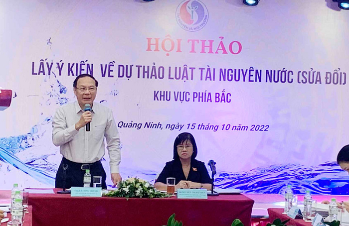 Lãnh đạo Hội Bảo vệ Thiên nhiên và Môi trường Việt Nam tham dự Hội thảo góp ý dự thảo Luật Tài nguyên nước (sửa đổi)