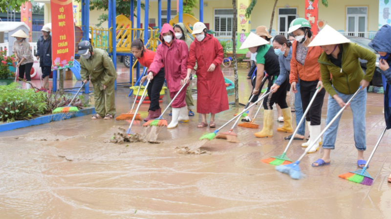 Đảm bảo vệ sinh môi trường trong khắc phục hậu quả thiên tai