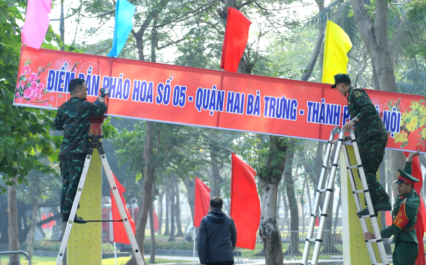 31 điểm bắn pháo hoa trong đêm Giao thừa tại Hà Nội
