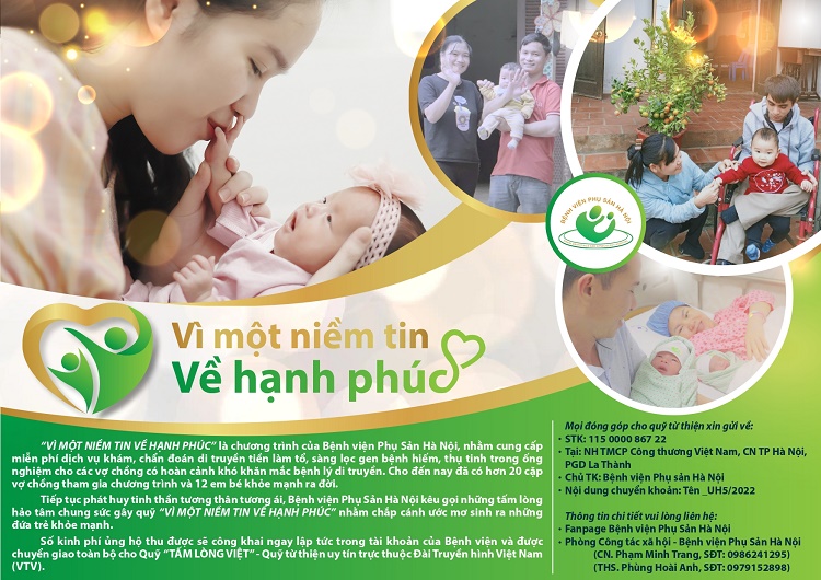 Bệnh viện Phụ sản Hà Nội: Chung tay “Vì một niềm tin về hạnh phúc”