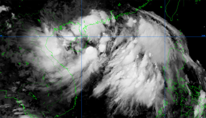 Bão số 2 chuyển hướng vào khu vực miền Bắc