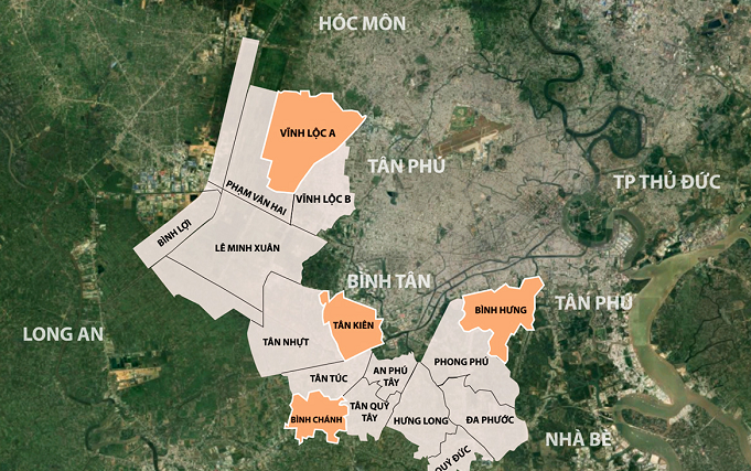 TP. HCM: 3 huyện Bình Chánh, Củ Chi và Cần Giờ muốn lên thành phố