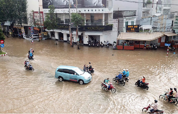 Xóa ngập 33 km quốc lộ vùng đồng bằng sông Cửu Long