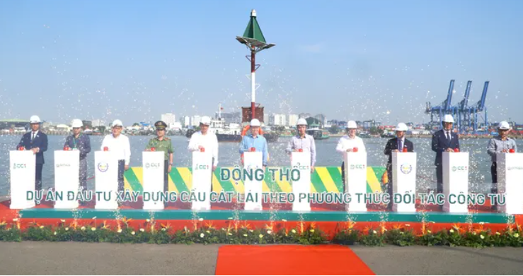 Đồng Nai động thổ xây cầu Cát Lái nối TP. Hồ Chí Minh - Công trình chào mừng Đại hội XIV của Đảng