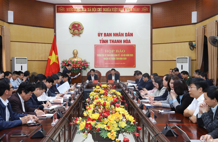 Thanh Hóa họp báo về tình hình kinh tế - xã hội 2025