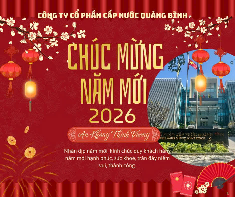 Công ty Cổ phần Cấp nước Quảng Bình chúc mừng năm mới 2026