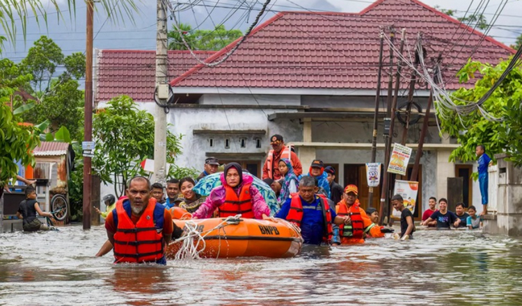 Indonesia: Ngập lụt nghiêm trọng khiến hơn 1.600 người phải sơ tán