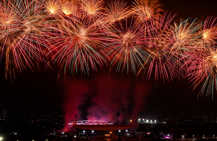 Hà Nội tổng duyệt bắn pháo hoa hỏa thuật mừng thành công Đại hội XIV của Đảng