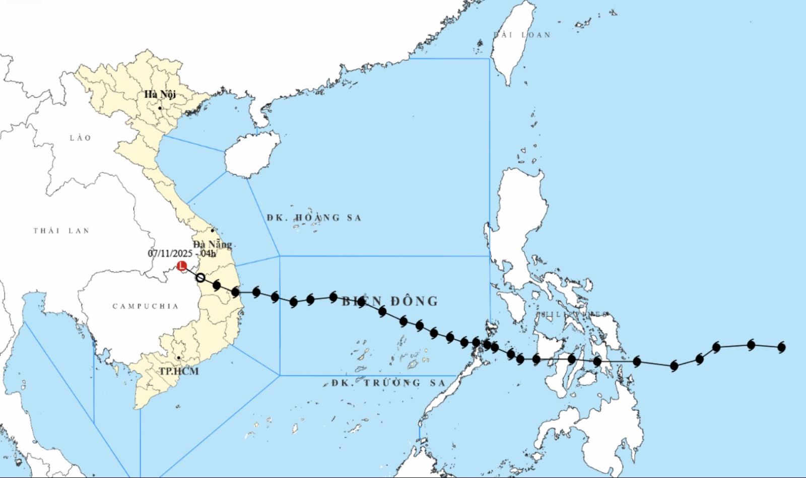 Thời tiết ngày 7/11: Nhiều khu vực mưa to do ảnh hưởng của bão 13