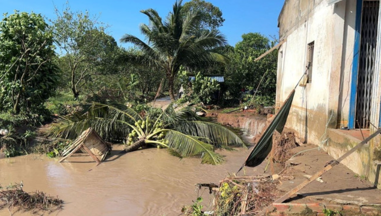 Vĩnh Long: Sạt lở gây thiệt hại hơn 25 tỷ đồng