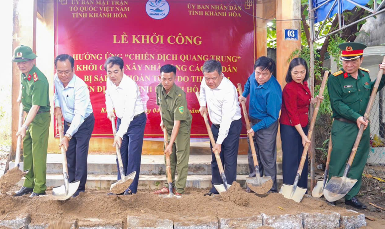 Khánh Hoà: Thần tốc xây dựng lại nhà cho người dân bị thiệt hại do thiên tai