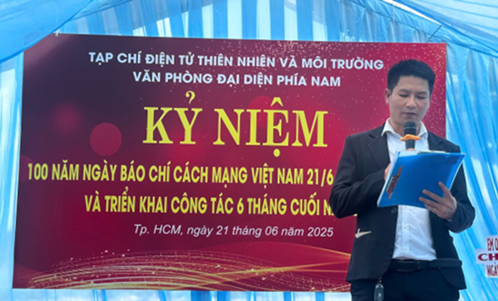 Văn phòng đại diện Tạp chí điện tử Thiên nhiên và Môi trường tại TP. HCM tổ chức kỷ niệm 100 năm Ngày Báo chí Cách mạng Việt Nam