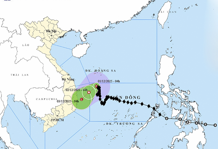 Thời tiết ngày 1/12: Bắc Bộ trời rét, trên biển bão số 15 tiếp tục suy yếu