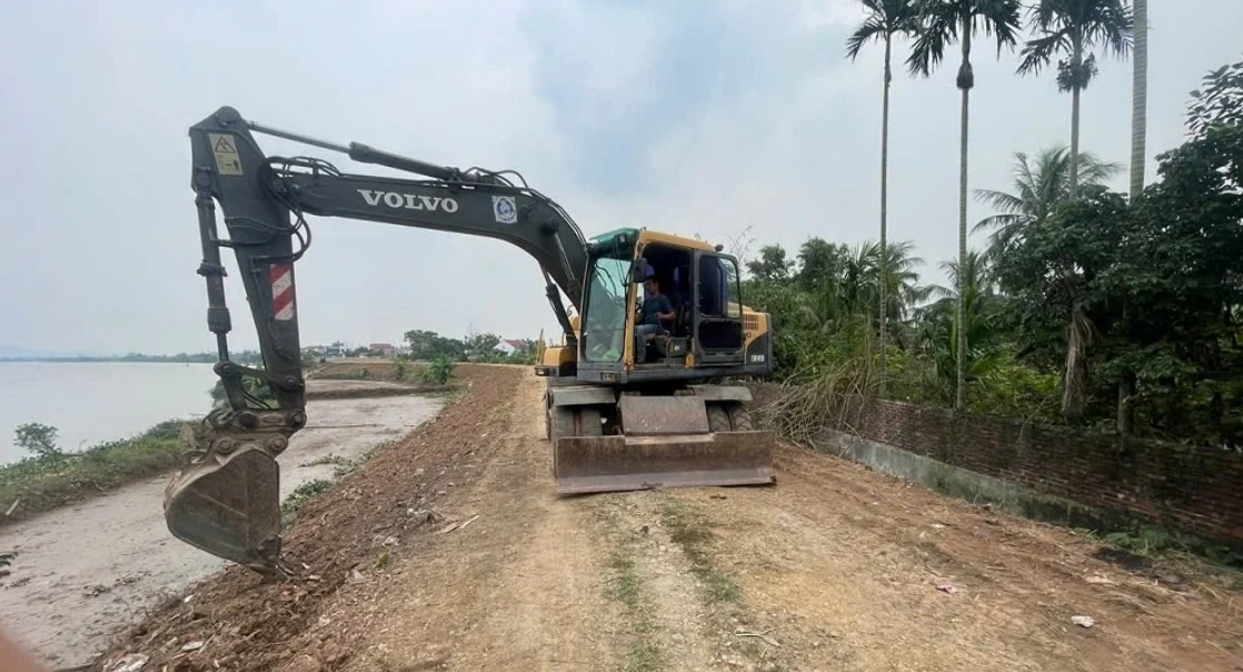 Hải Phòng: Các dự án tu bổ đê điều đạt trên 70% tiến độ thi công
