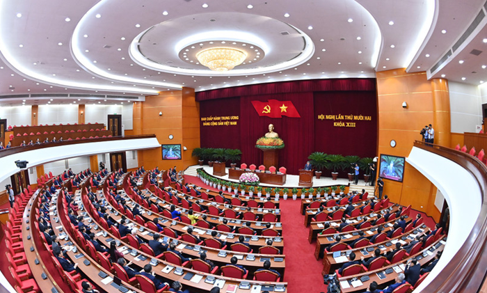 Thông cáo báo chí về ngày làm việc thứ hai và bế mạc Hội nghị Trung ương 12