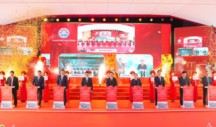 Hải Phòng khởi công đồng loạt 3 khu công nghiệp trọng điểm chào mừng Đại hội Đảng XIV