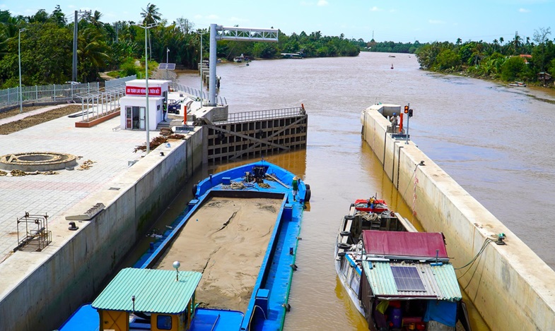 Sóc Trăng vận hành hiệu quả hệ thống thủy lợi, ứng phó hạn mặn