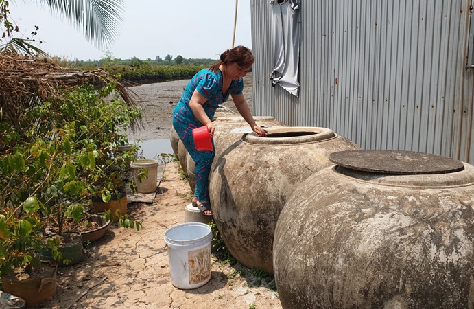 Cà Mau: Hàng trăm hộ dân thiếu nước sinh hoạt trong mùa khô