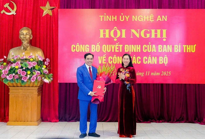 Nghệ An có tân Phó Bí thư Tỉnh ủy