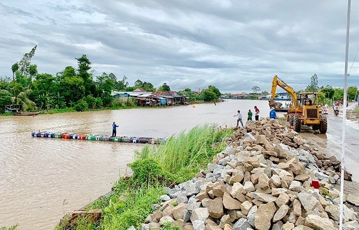 An Giang triển khai đồng bộ các giải pháp ứng phó tình hình sạt lở 