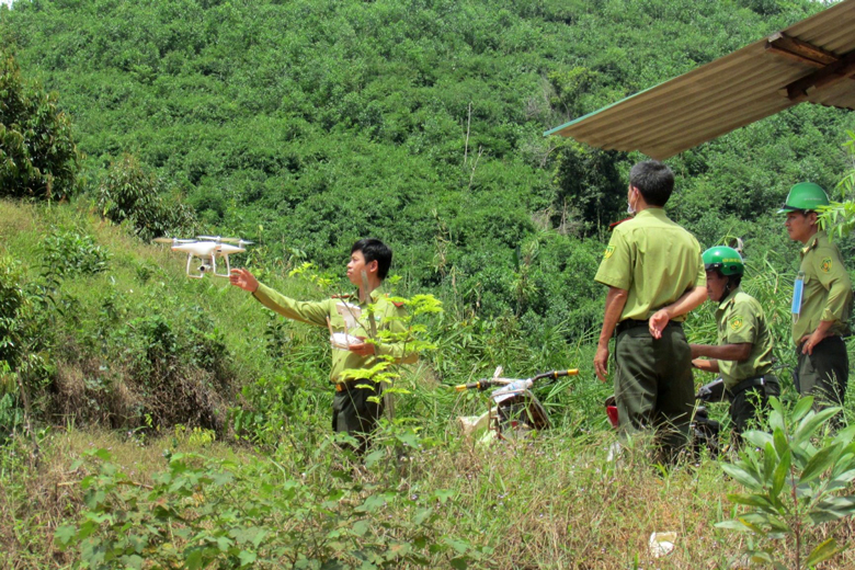 Đà Lạt ứng dụng thiết bị flycam trong quản lý, bảo vệ rừng