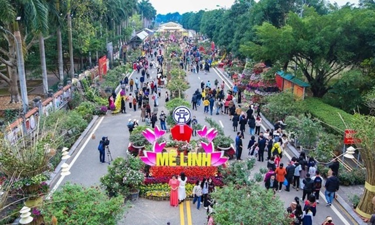 Mê Linh (Hà Nội): Nhiều hoạt động đặc sắc trong Festival hoa 