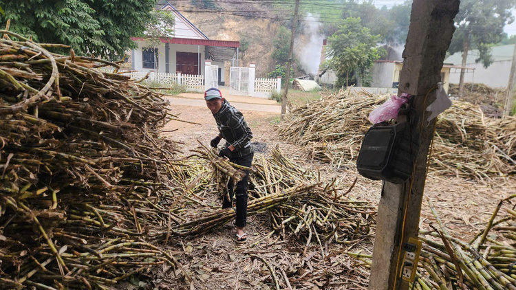 Xuyên đêm đỏ lửa kịp hàng phục vụ Tết ở làng mật mía xứ Thanh