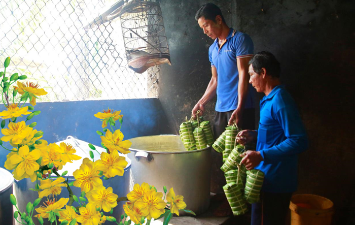 Bánh tét ngày Tết của người dân Nam Bộ